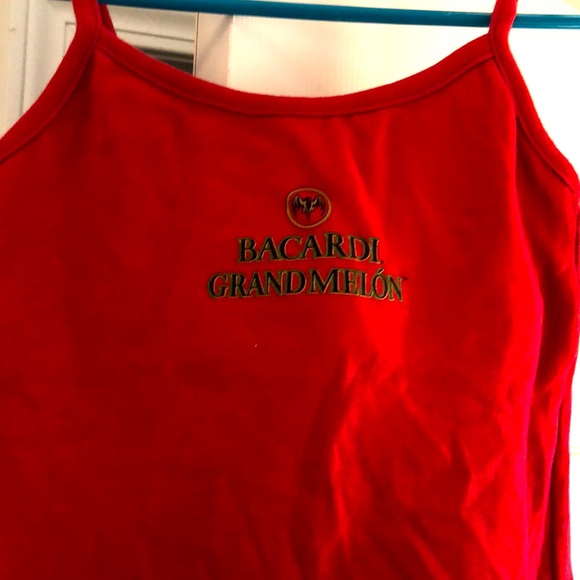 NWOT Barcardi Grandmelon  red tank top with built in shelf bra . Brand new! - Picture 2 of 10